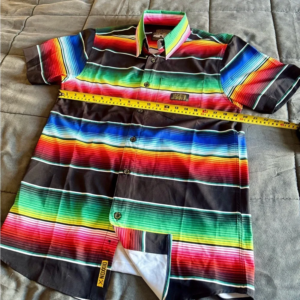 DIXXON Party Shirt Multicolor Striped Size small Rare! Long ago sold out! - Picture 7 of 8